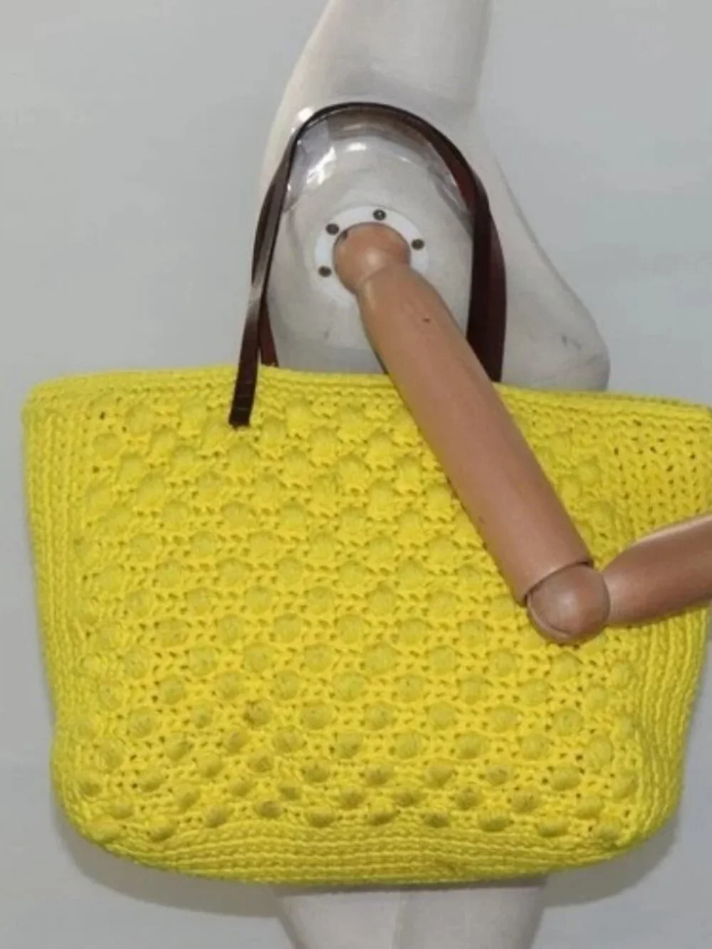 FENDI Shoulder Bag Wool Yellow Auth BD1221 - Picture 15 of 16